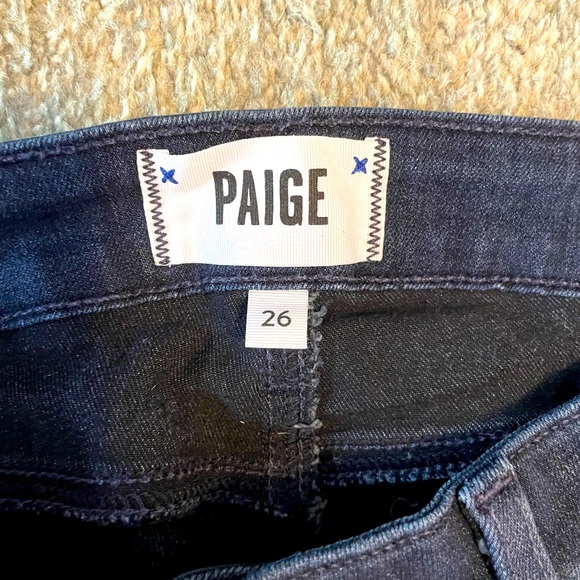 Paige Dark Wash Skinny Jeans - Picture 2 of 3